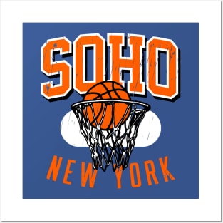 Soho New York Vintage Jersey Posters and Art